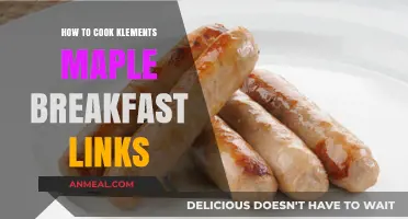 Perfectly Cook Klement's Maple Breakfast Links: Easy, Delicious Morning Recipe