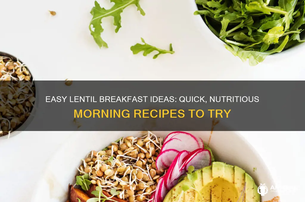 how to cook lentils for breakfast