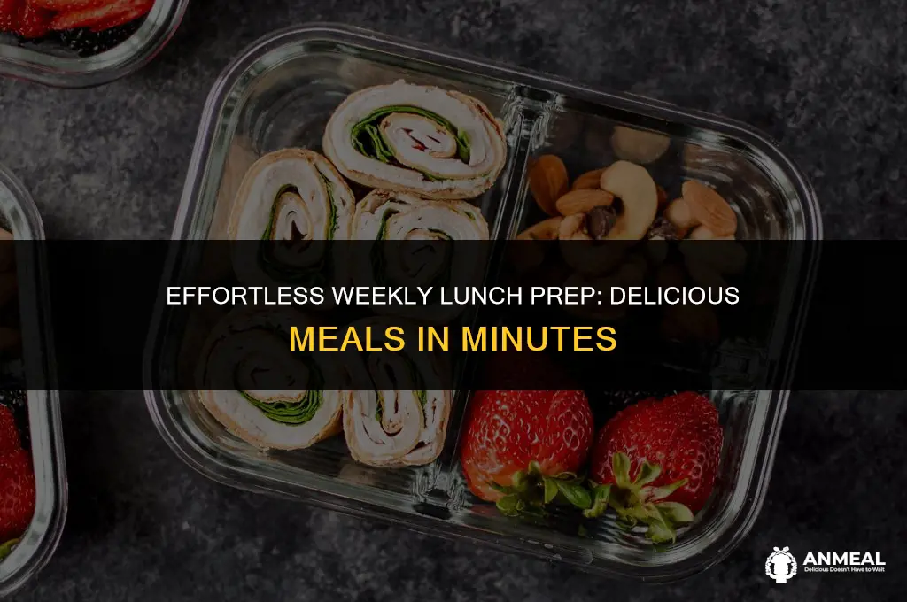 how to cook lunch for a week