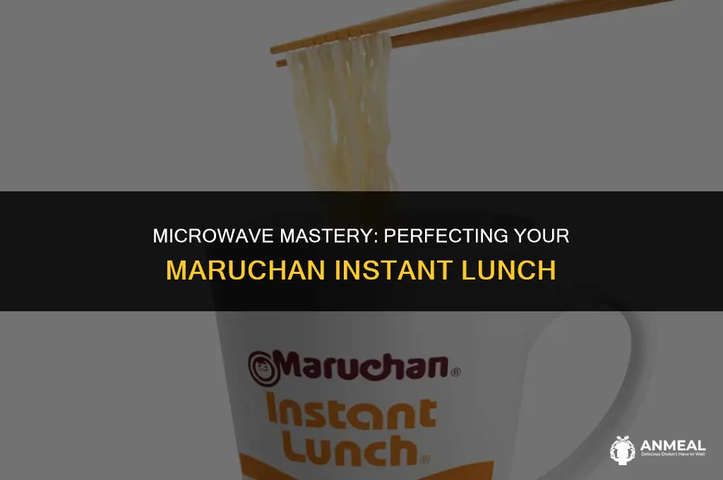 how to cook maruchan instant lunch in microwave