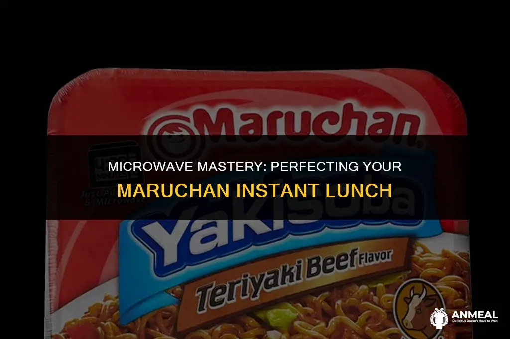 how to cook maruchan instant lunch in the microwave