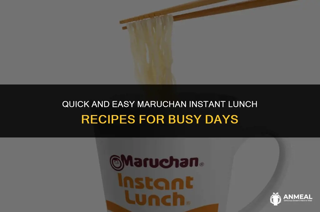 how to cook maruchan instant lunch
