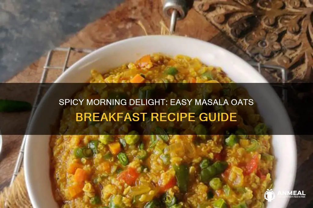 how to cook masala oats for breakfast