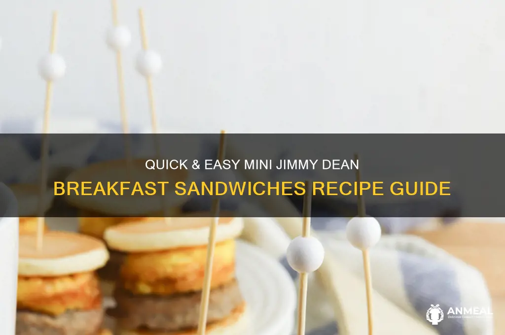 how to cook mini jimmy dean breakfast sandwiches