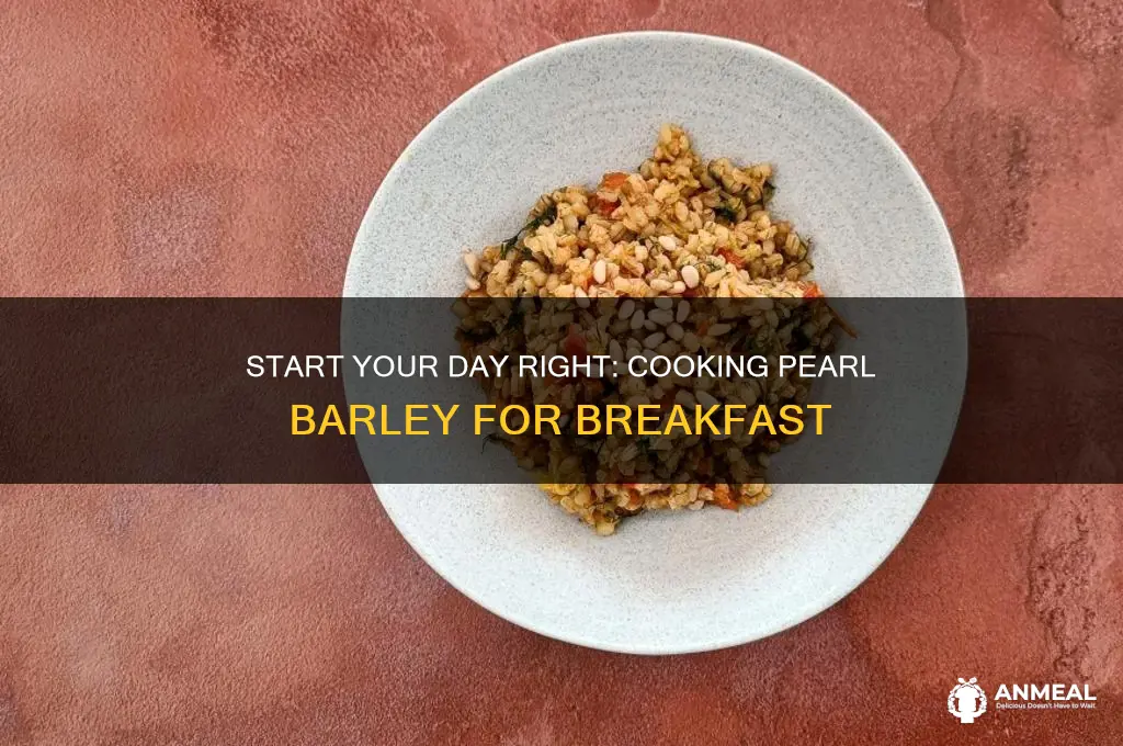 how to cook pearl barley for breakfast