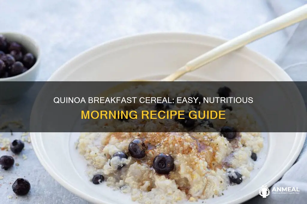 how to cook quinoa as a breakfast cereal