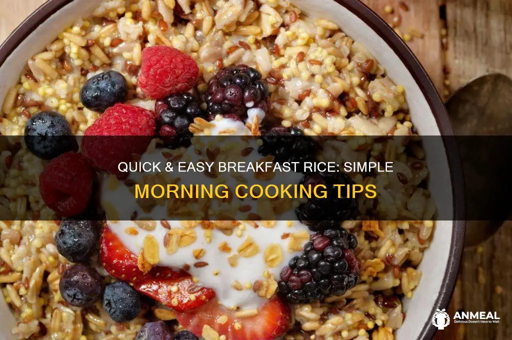 how to cook rice for breakfast