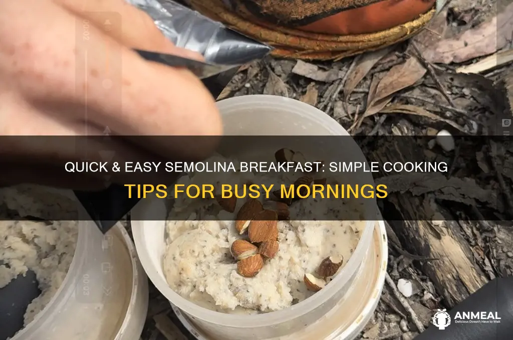 how to cook semolina for breakfast