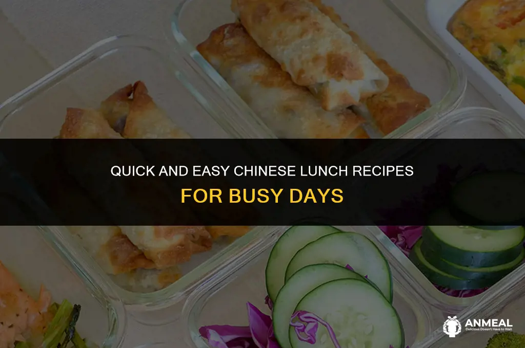 how to cook simple chinese lunch