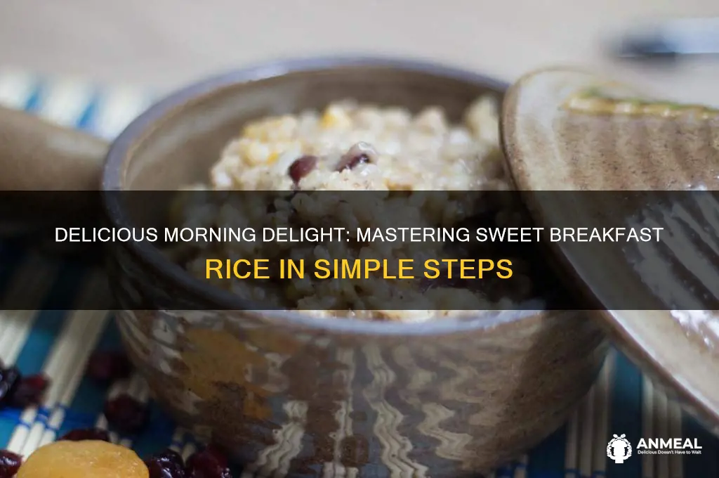 how to cook sweet breakfast rice