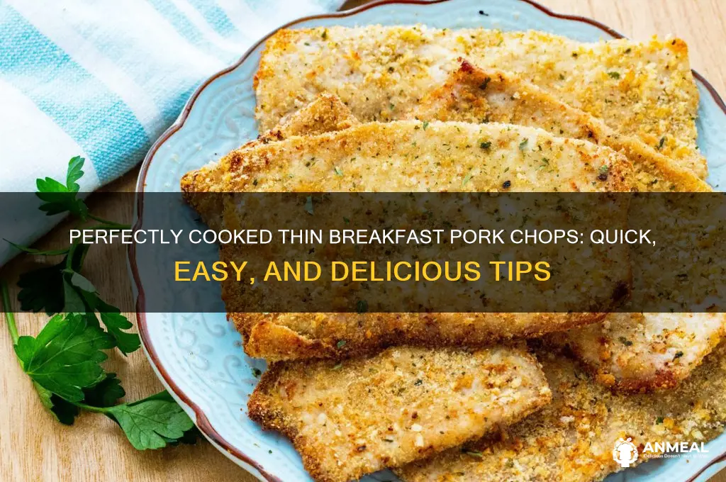 how to cook thin breakfast pork chops
