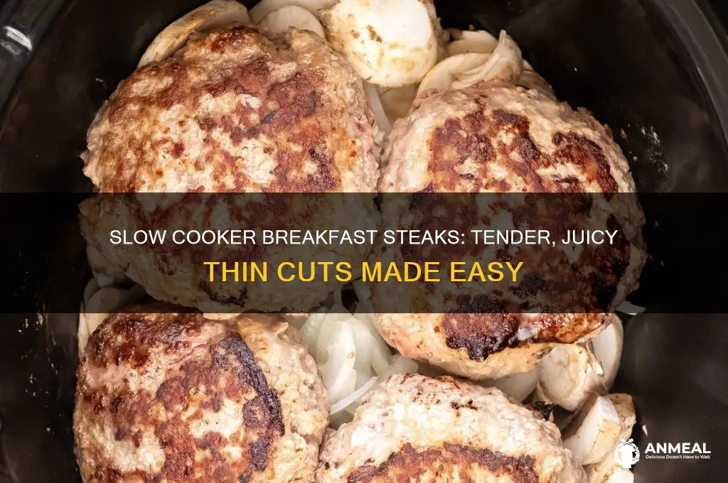 how to cook thin breakfast steaks in slow cooker