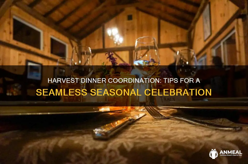 how to coordinate a harvest dinner