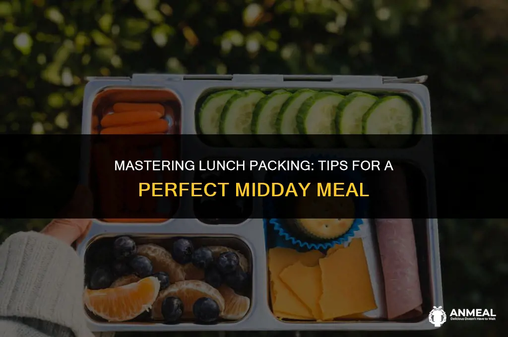 how to corectly pack lunches