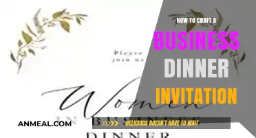 Mastering the Art of Crafting Elegant Business Dinner Invitations