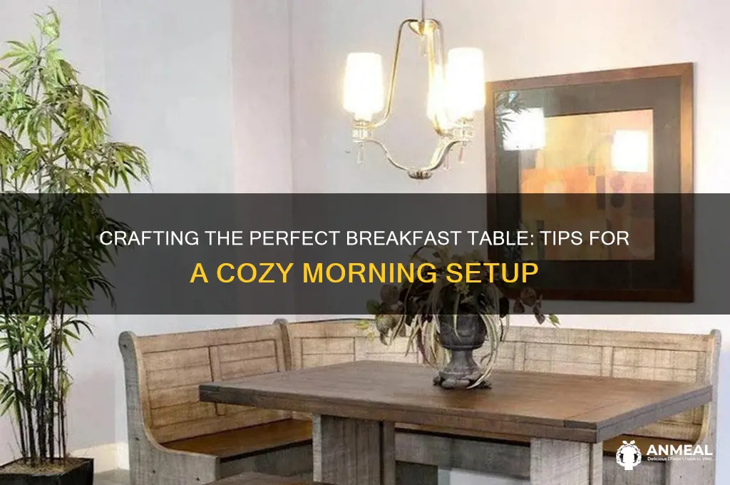 how to create a breakfast table