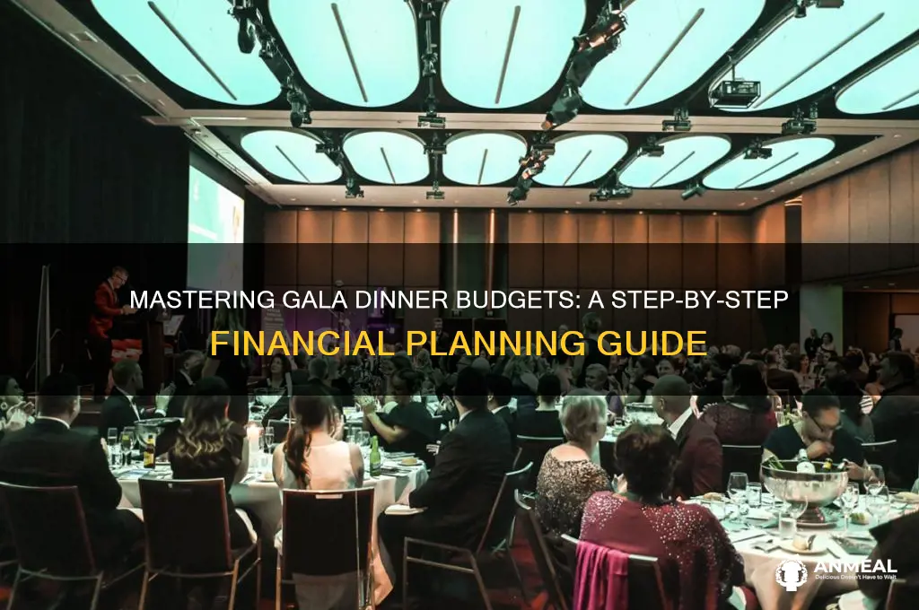 how to create a gala dinner budget
