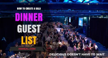 Crafting the Perfect Gala Dinner Guest List: Tips and Strategies