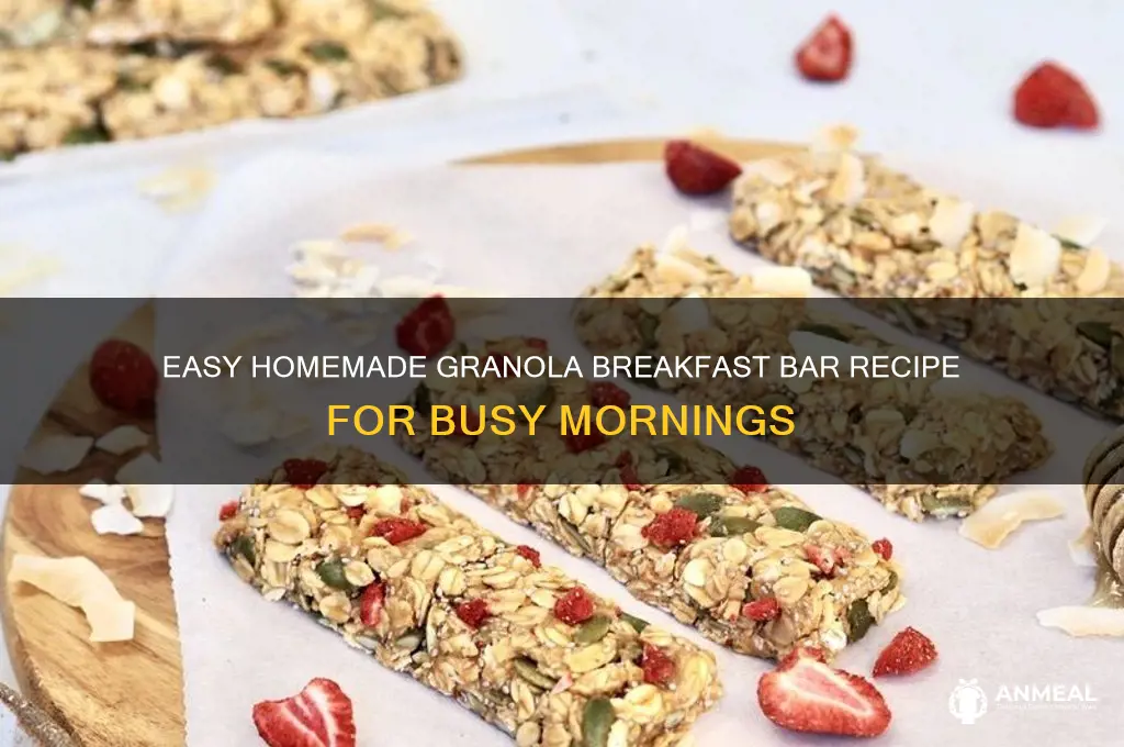 how to create a granola breakfast bar