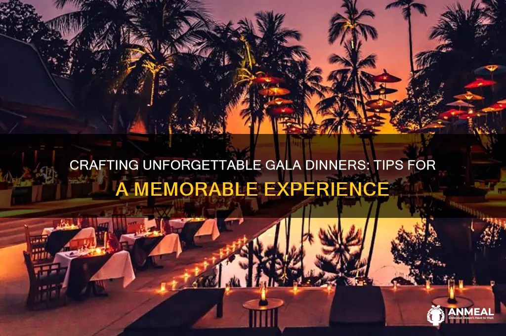 how to create a memorable gala dinner experience
