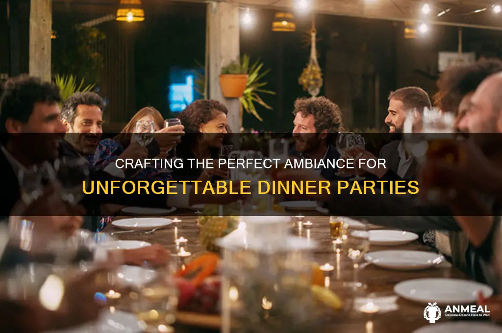 how to create a pleasant atmosphere for a dinner party