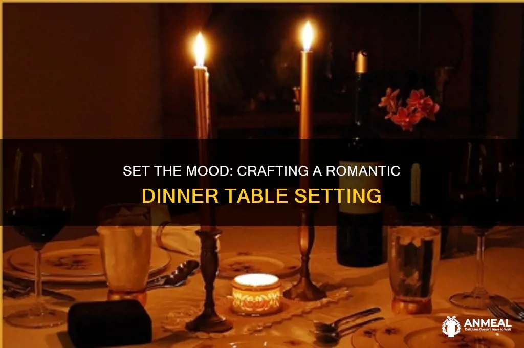 how to create a romantic dinner table setting
