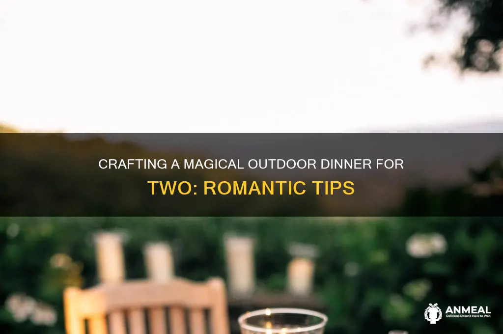 how to create a romantic outdoor dinner
