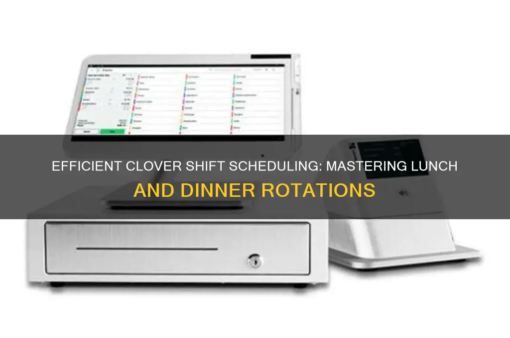 how to create lunch and dinner shfts in clover