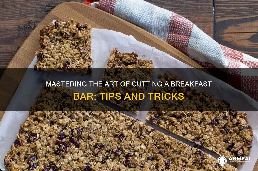 how to cut breakfast bar