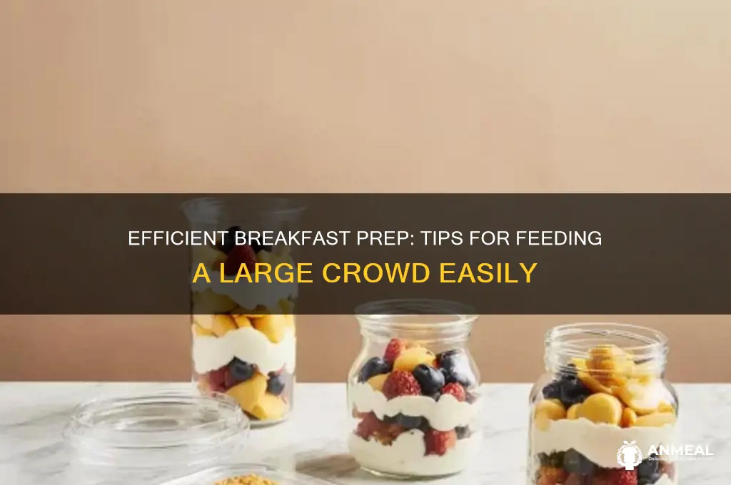 how to cut breakfast for a large group