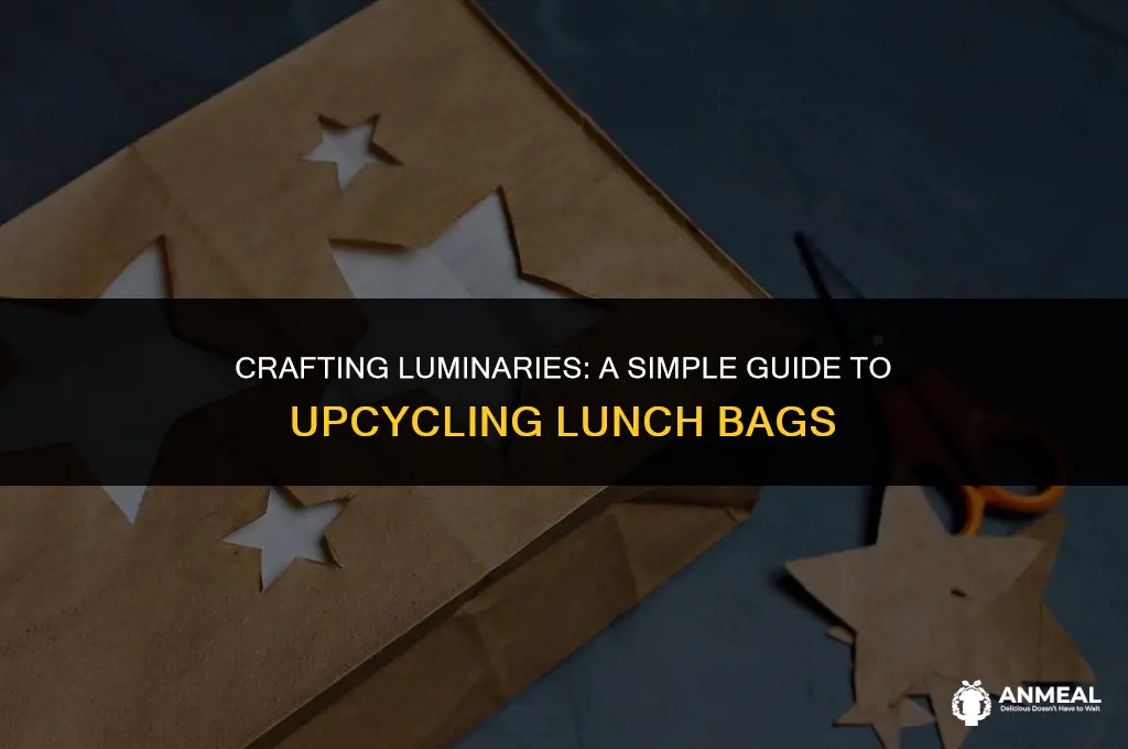 how to cut lunch bags for lumminaries