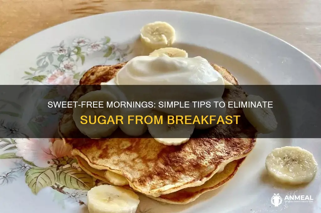 how to cut sugar out of breakfast