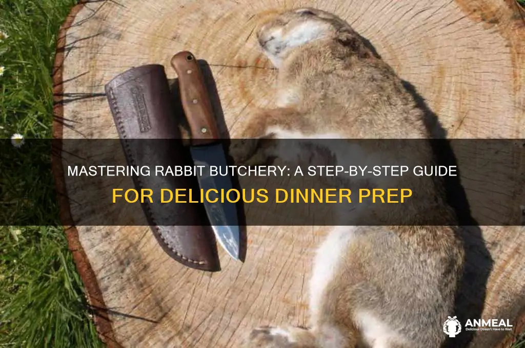 how to cut up a rabbit for dinner