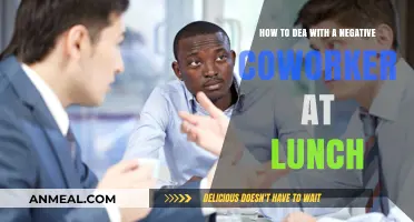 Navigating Lunchtime Blues: Dealing with a Negative Coworker