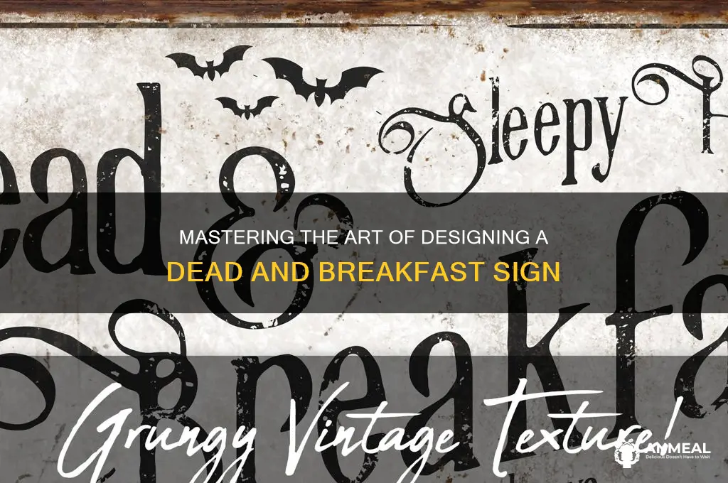 how to dead and breakfast sign