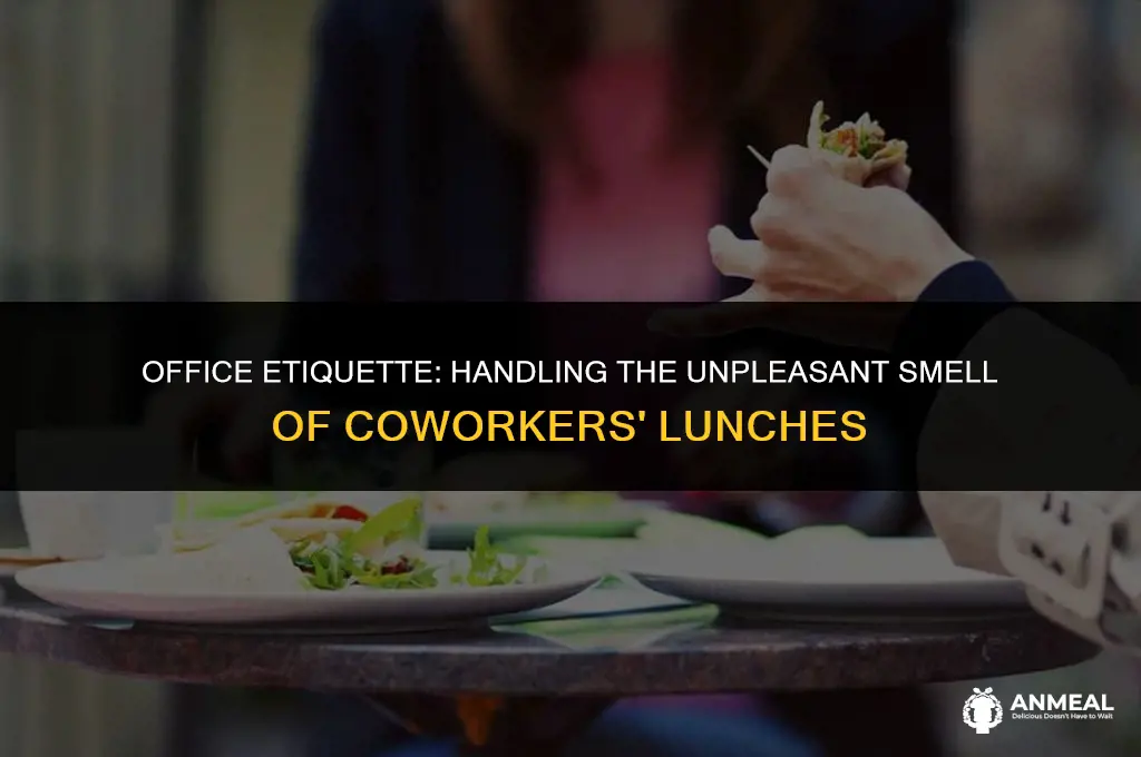 how to deal with coworkers stinky lunch food