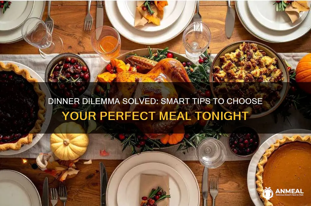 how to decide what to order for dinner