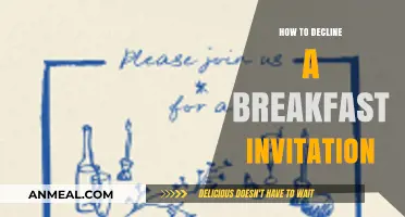 Politely Declining Breakfast Invites: A Guide to Gracious Refusals