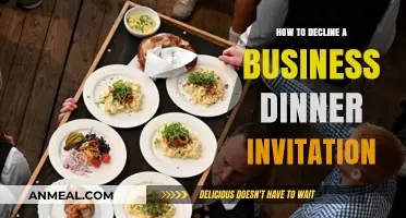Gracefully Declining Business Dinner Invites: Professional Tips for Saying No