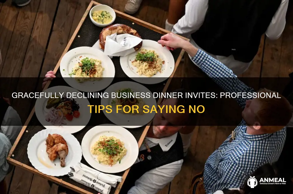 how to decline a business dinner invitation