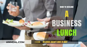 Gracefully Declining a Business Lunch: Tips for Professionals