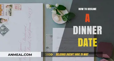 Politely Declining a Dinner Date: Tips for Graceful Rejection