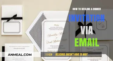 Gracefully Declining Dinner Invitations: A Guide to Polite Email Responses