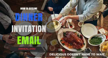 Gracefully Declining Dinner Invitations: Crafting Polite and Professional Email Responses