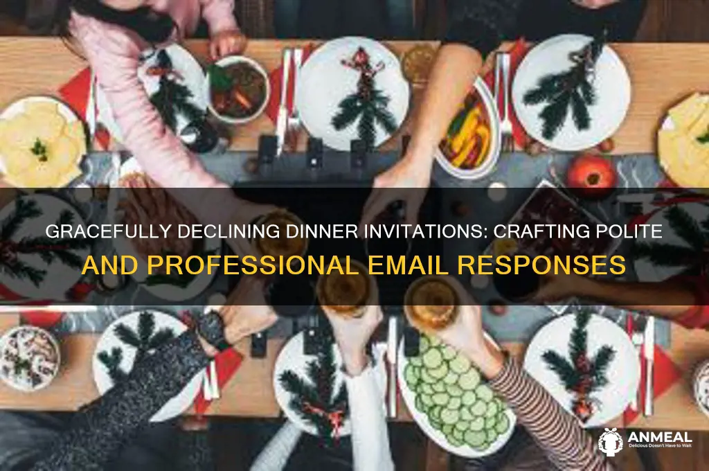 how to decline dinner invitation email