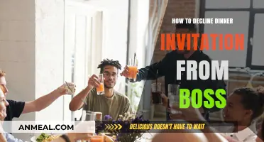 Politely Declining Your Boss's Dinner Invite: A Professional Guide