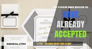 Gracefully Backing Out: How to Decline a Dinner Invitation You've Accepted