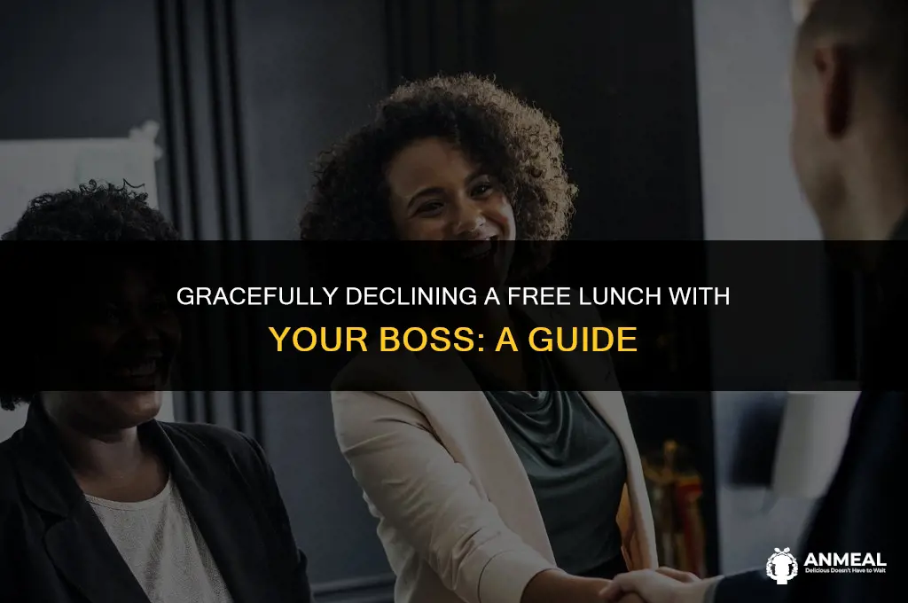 how to decline free lunch with boss