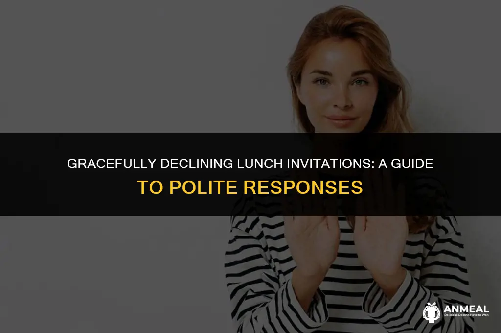 how to decline lunch invitation sample