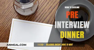 Politely Declining Pre-Interview Dinners: A Professional Guide to Saying No